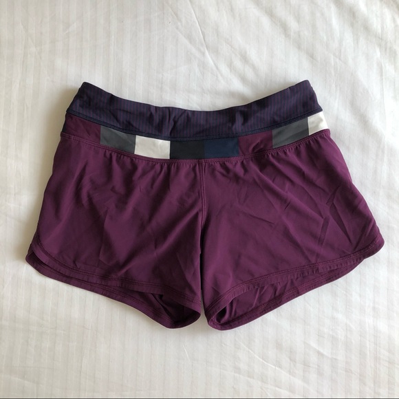Lululemon 4.7” Purple Lined Running Shorts - Picture 1 of 7